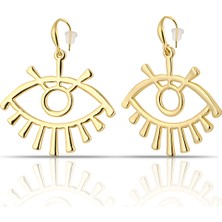 Forentina Sarı Gözlü Küpe