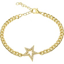 Forentina Altın Kaplama Yıldız Bileklik