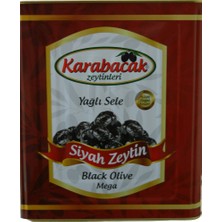 Karabacak Siyah Zeytin Mega Boy 10 Kğ Teneke