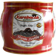 Karabacak Siyah Zeytin Mega Boy 2 Kğ Teneke Kutu