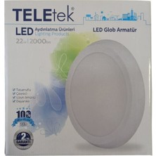 Teletek Glop LED Armatür Sarı 3000K 22 W