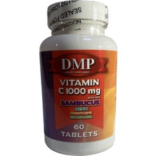 Dmp Vitamin C 1000 mg -  Çinko Kara Mürver Cordyceps Ekinezya 60 Tablet C Vitamini 6 Kutu