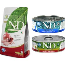 N&d Tahılsız Kitten Yavru Tavuklu&narlı Kedi Maması 1,5 kg + N&d Kitten Konserve 2 Adet 80 Gr.