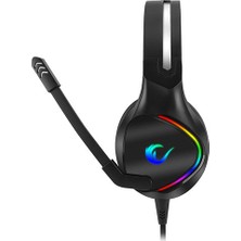 Rampage RM-K10 Amazing Siyah USB 7.1 RGB Mikrofonlu Oyuncu Kulaküstü Kulaklık