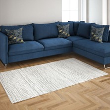 EXCLUSIVE Toprak Dijital Halı Agnes Soyut Gri 80 x 120 cm
