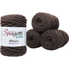 Spagettiyarn Orta Kahve XXLace 4'lü Set