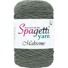 Spagettiyarn Haki Pamuk Makrome İp