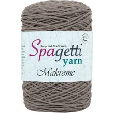 Spagettiyarn Koyu Bej Pamuk Makrome İp