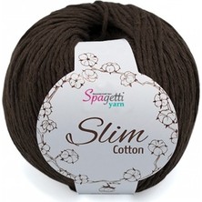 Spagettiyarn Kahverengi Slim Cotton İp