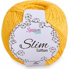 Spagettiyarn Sarı Slim Cotton İp