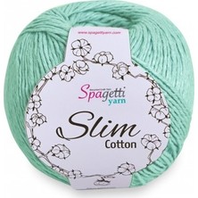 Spagettiyarn Mint Yeşili Slim Cotton İp
