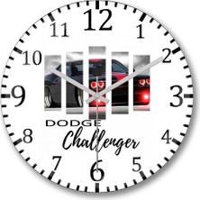 Baskı Dükkanı Challenger Duvar Saati Bombeli Gercek Cam