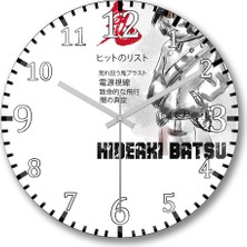 Baskı Dükkanı Hideaki Batsui Duvar Saati Bombeli Gercek Cam