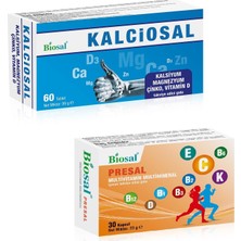 Biosal Kalsiyum Magnezyum Çinko Tablet + Multivitamin Kapsül