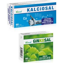 Biosal Kalsiyum Magnezyum Çinko Tablet + Ginkgo Biloba Tablet