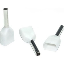 Nexo Çift Girişli İzoleli Kablo Yüksükleri Beyaz 2 x 0.50 mm2 1000'li