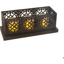Mutlu Adım Led Mum Pili Mumluk  28 x 11 cm