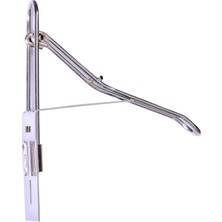 Ayd Medical L Tipi  Dirsek Basmalı El Dezenfektanı Duvara Monte Aparatı Paslanmaz Krom