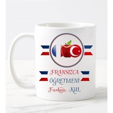 Nil Hediye Fransızca Öğretmeni Kupa Bardağı Beyaz