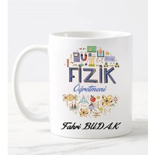 Nil Hediye Fizik Öğretmeni Kupa Bardağı Beyaz