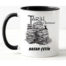 Nil Hediye Tarih Öğretmeni Bardağı Siyah