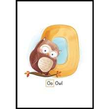 Beril Yamaç Design Studio Alfabe O Harfli Bebek Odası Poster
