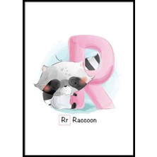 Beril Yamaç Design Studio Alfabe R Harfli Bebek Odası Poster