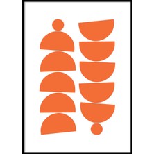 Beril Yamaç Design Studio Soyut Yarım Daireler Geometrik Poster