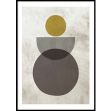 Beril Yamaç Design Studio Soyut Geometrik Kesişen Şekiller Poster