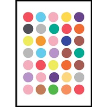 Beril Yamaç Design Studio Renkli Daireler Bebek Odası Poster