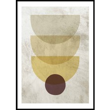 Beril Yamaç Design Studio Soyut Geometrik Şekilli Illüstrasyon Poster