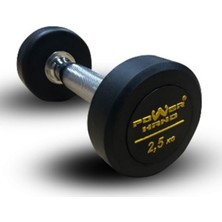 Powerhand Profesyonel Kauçuk Kaplı Olimpik Dumbell 2,5 kg