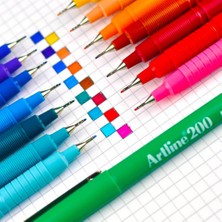 Artline 200 Fine Yazı ve Çizim Kalemi Mavi Tonları 0.4 mm  3'lü