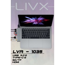Livx 7 In 1 Type C Multi - Functional Çevirici Usb3.0*2/4khd/type-C*2/sd/tf LVA-1035