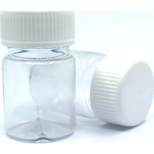 No Name Plastik Şeffaf Kapaklı Şişe 30 ml 40'lı