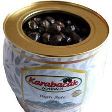 Karabacak Yağlı Sele Süper Siyah Zeytin Teneke 2 kg