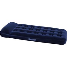 Bestway Pavillo Flocked Air Bed Tek Kişilik Kamp Yatağı Lacivert 1,85 x 76 x 28 cm