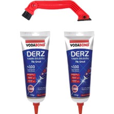 Vodabond Hazır Derz Dolgusu 400 gr 2'li Beyaz + Derz Kazıyıcı