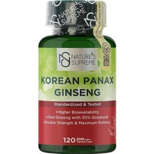 Nature's Supreme Korean Panax Ginseng 120 Kapsül