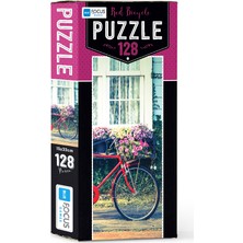 Blue Focus 128 Parça Puzzle Red Bicycle