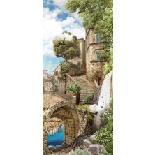 Blue Focus 128 Parça Puzzle Waterfall Street