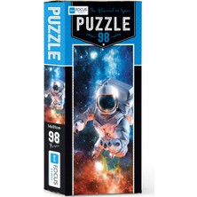 Blue Focus 98 Parça Puzzle The Astronaut In Space