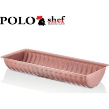 Polo Shef Granit Kaplama Dilimli Baton Kek Kalıbı 33 cm