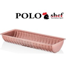 Polo Shef Granit Kaplama Dilimli Baton Kek Kalıbı 33 cm