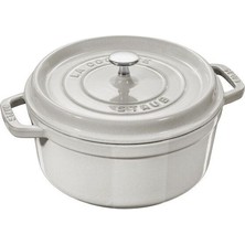 Staub 405014120 Döküm Tencere Trüf Beyazı 24 cm