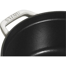 Staub 405014120 Döküm Tencere Trüf Beyazı 24 cm