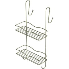 Tekno-tel İKİ KATLI DUŞAKABİN BANYO RAFI ALTIN SARI BK062