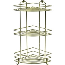 Tekno-tel 3 KATLI KANCALI BANYO KÖŞE RAFI ALTIN SARI BK023H