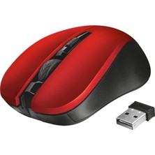 Trust 21871 Mydo Sessiz Optik Wireless Mouse - Kırmızı