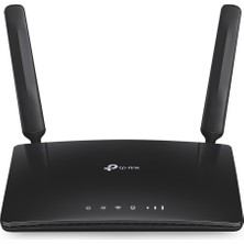 TP-Link Archer MR200, AC750 Mbps, 4G/3G SIM Yuvası, 64 Cihaza Kadar Bağlantı, Yapılandırma Gerektirmez, Konuk Ağı ve Ebeveyn Kontrolü Desteği, Wi-Fi 5 Dual Band 3G/4G LTE Router